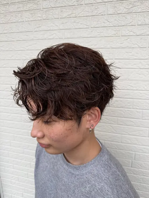 【練習モデル】ヘアカラー＋トリートメント+メンズ眉毛ワックス