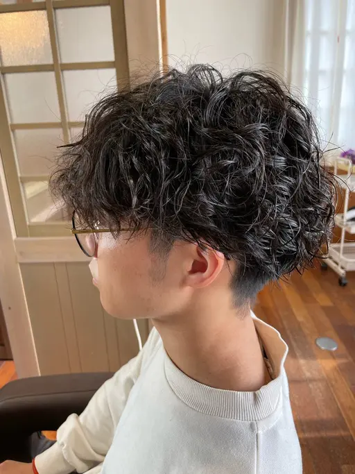 カット+メンズパーマ