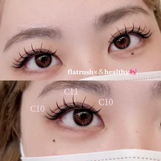 🍀4/20～23限定🍀フラットラッシュ150本まで付け放題＋1100円で＆healthy追加可能！