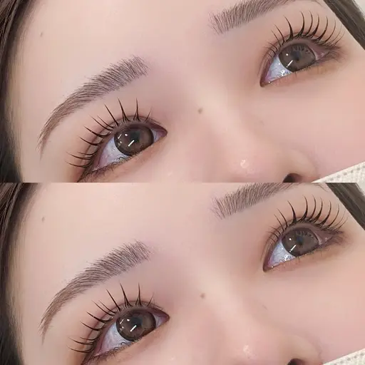 👀まつ毛パーマ＋美眉WAXスタイリング(メイク付き)同時施術✨所要時間105分時間指定有