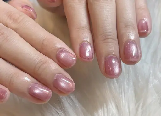 🩵ワンカラーorラメグラデーション🩵＋500円でマグネットorフラッシュ変更可💅ショートネイルのみ（オフ500円）