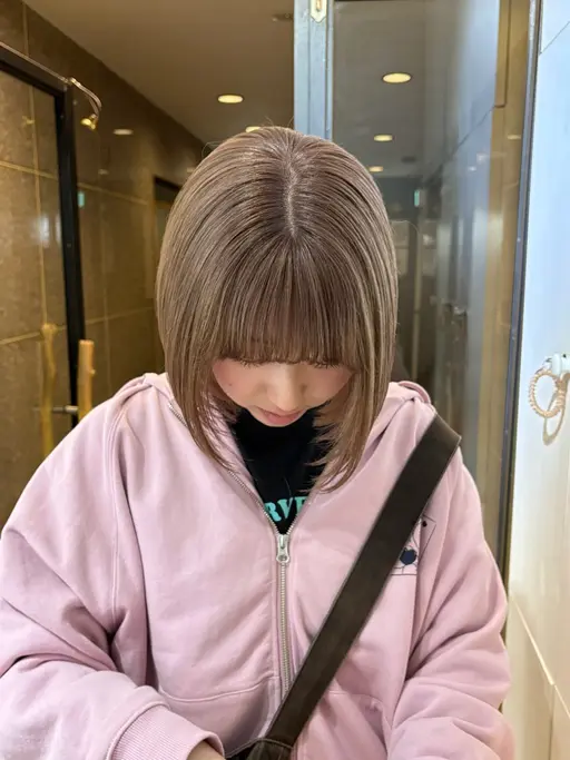 【 4/24 ボブ限定🧒🏼 】ブリーチWカラー+卵殻膜tr付き♡