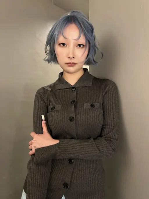 （半額クーポン🙌）ケアブリーチダブルカラー＋デザインカット＋補修TR❣️顔まわりレイヤー/ウルフカット/ショート/ボブ