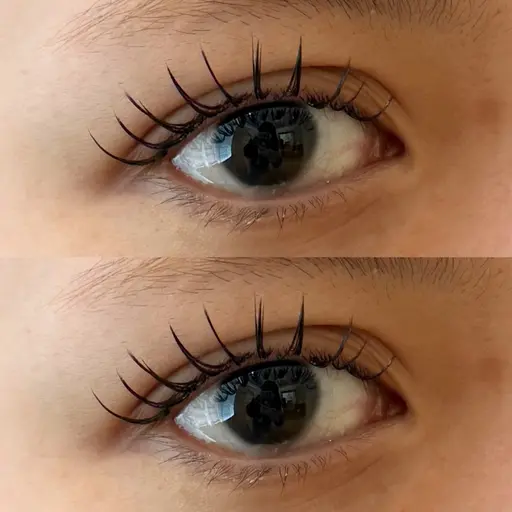 🧴120本 &Healthy🧴 エクステをつけた後にパーマをかける最新技法です♡  ぱっちりお目元お作りできます💞