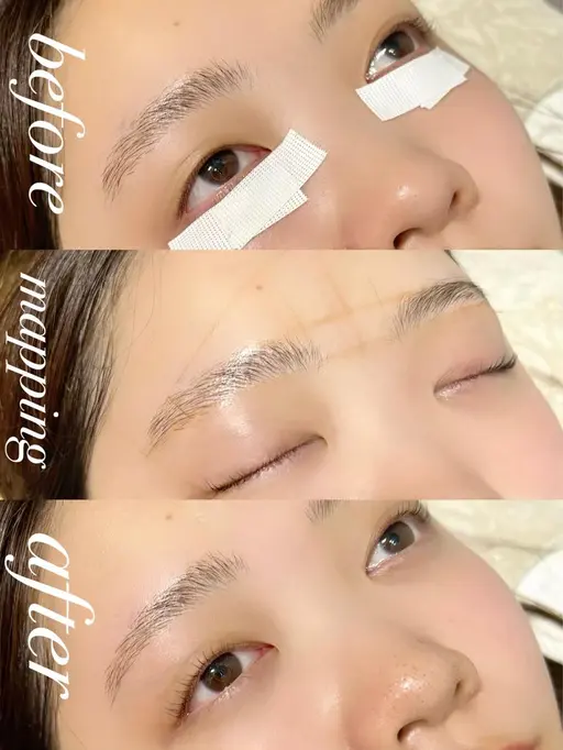 眉毛Wax脱毛＆ブロウマッピング*韓国🇰🇷*平行眉毛スタイリング 5000円 メンズ可 コーティング仕上げ付🇰🇷