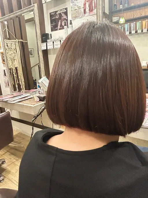 【艶々の髪質に💇🏻‍♀️✨】朝の時短に⏰縮毛矯正🌿‬（カット無し）