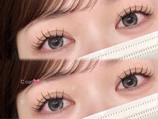 【🤍オフあり】マツエク/フラットラッシュ80​〜​120本♡ 今だけ¥6700→¥3500💞