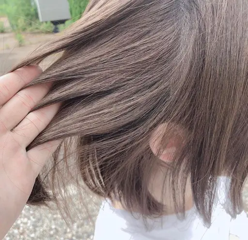 ブリーチ無しダブルカラーブリーチまではしたくないけど透明感のあるカラーしたい人に！初カラーにもオススメ😆