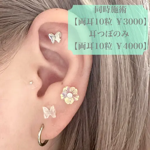 【単品】耳つぼジュエリー10粒(両耳)