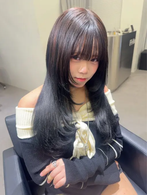 《✨プルエクステで作るレイヤースタイル✨》エクステ60本​〜​＋馴染ませカット無料