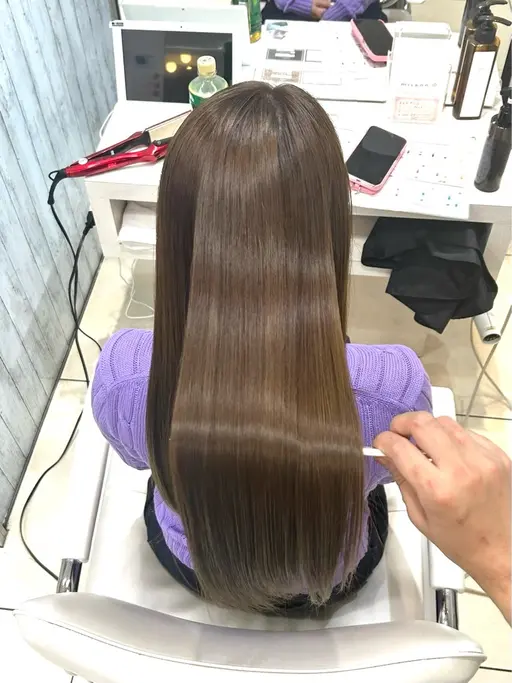 ✨️19時以降限定✨️メンテナスカット➕ワンカラー¥2860💭[韓国ヘア/ブルーブラック/ピンクブラウン]