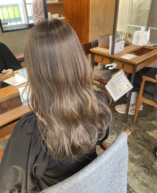 𓊆透明感カラー🍐𓊇ブリーチなしwカラー+リペアトリートメント♡