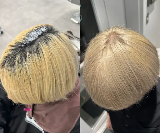 『寒色限定』メンズのみ⚠️ブリーチリタッチ(根元のみの施術)モデル🌈オンカラーも🉑ホワイトレベル不可❌