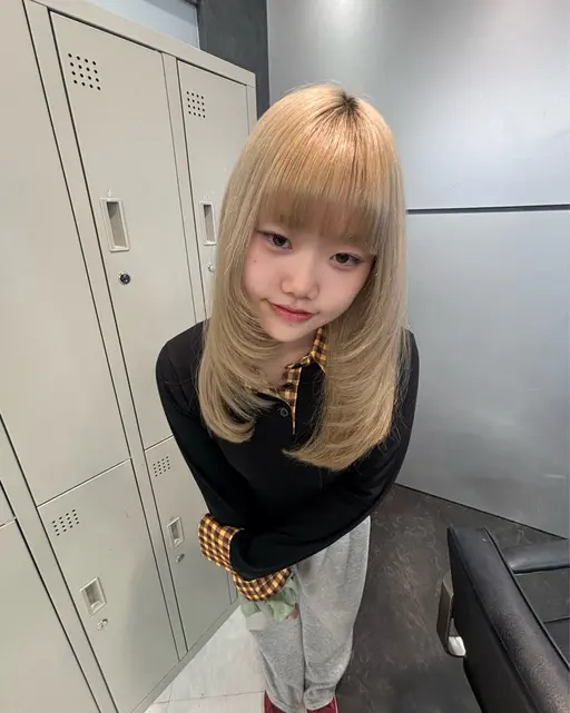 【ミニモ学割🎀】 韓国風ざくざくレイヤーカット⋆*ハッシュカット꒰ঌ✧*｡