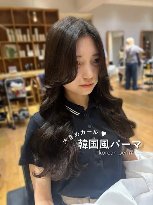 【ご新規の方はこちら🩷】🇰🇷韓国風🇰🇷カット➕コテ巻きパーマ🪄🎀(デジタルパーマ)