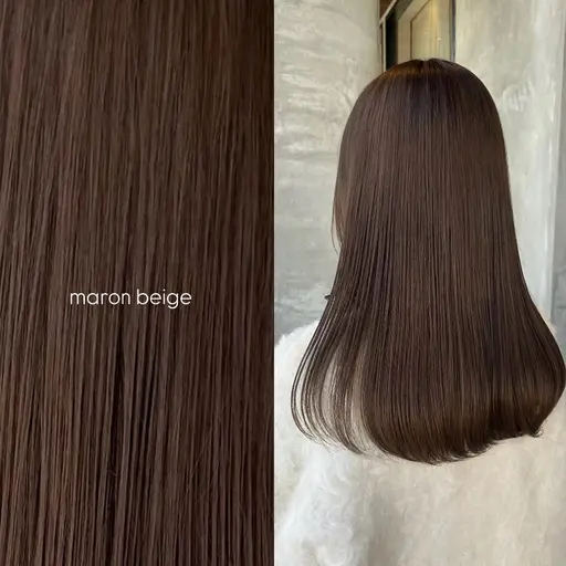 【 人気No.2˚⟢ 】 ケア重視！透明感ツヤカラー🪐