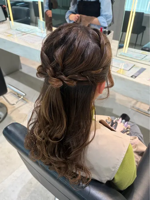 ふわふわハーフアップ🎀