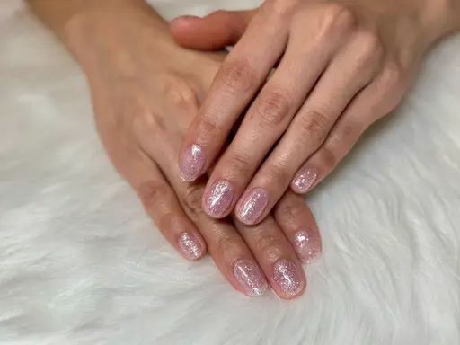 ハンドジェルネイル　ワンカラーorラメグラ（オフなし）