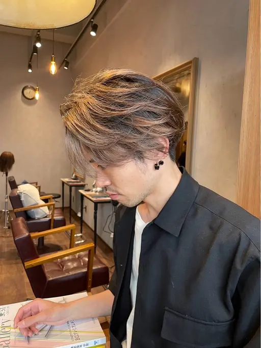 メンズカット+フルカラー(2cm以上切らせてくれる方)