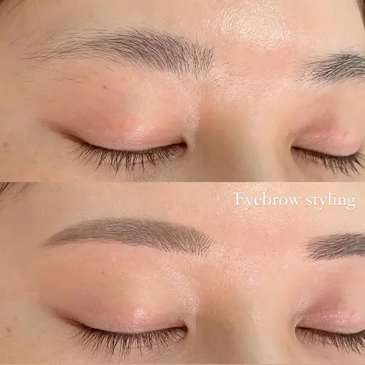 【ご新規様 アイブロウ】ワックス脱毛+メイク仕上げ ※自己処理2週間していない方