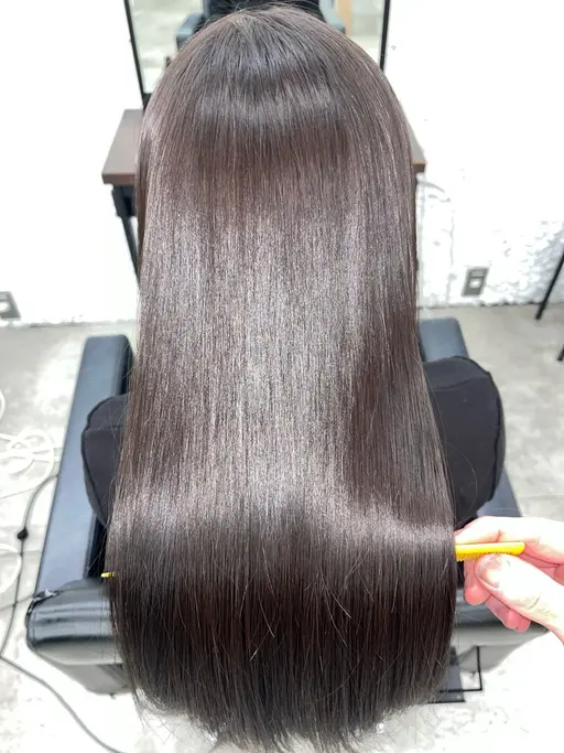 ワンカラー+5ステップ艶々トリートメント+炭酸泉Marbb✨ダメージ毛が気になる方✨前髪カット無料✂︎