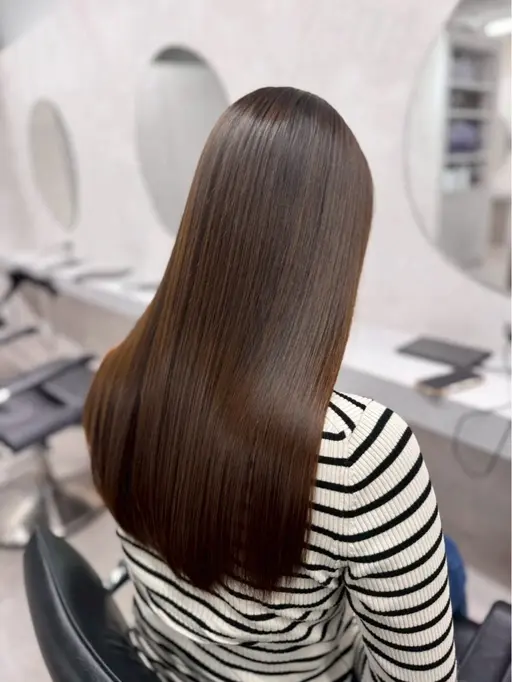 🌺艶髪・透明感・ダメージレスワンカラー🌺 ➡️1stepトリートメント付き※ブリーチなしのメニューになります!