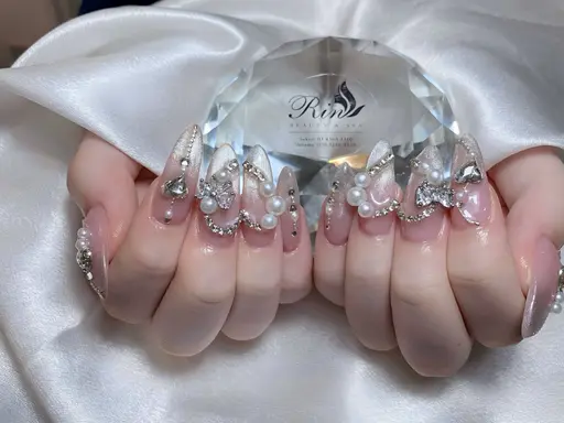 🎀おすすめ🎀【自爪】10本アート、ストーン、パーツ付け放題