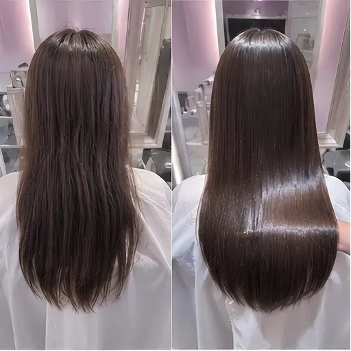 【❣️本日限定の大特価❣️】⚠️埋まり次第終了⚠️艶髪縮毛矯正✨+透明感ヘアカラー🌈+小顔カット+高保湿TR🫧