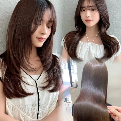 《GW限定クーポン🌈》カット×巻ける美髪縮毛矯正×髪質改善スチームトリートメント✨【ケア剤付き🫧】