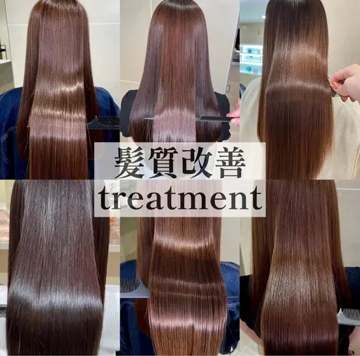 【大人女性に人気♪】リタッチカラー+カット+髪質改善トリートメント ¥6,000✨️ ※学生不可