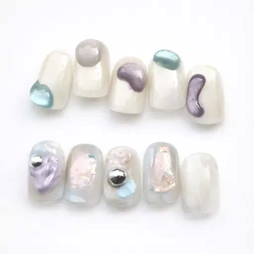 【人気No2👑✨】プレートから選べる◆セレクト10本artコース✨（オフ＋1100円・自爪育成ケア)