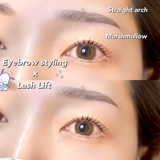 【🐰🪄選べるパリジェンヌorまつ毛パーマ+眉毛ワックス💭🎀】