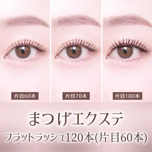 【5/21限定‼️】フラットラッシュマツエク120本(上のみor上下OK♡)🌟