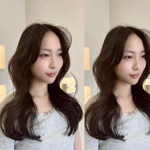 【💎人気No.1メニュー💎】透明感カラー+カット🦋🤍+保湿補修トリートメント+コテ巻き仕上げ💙