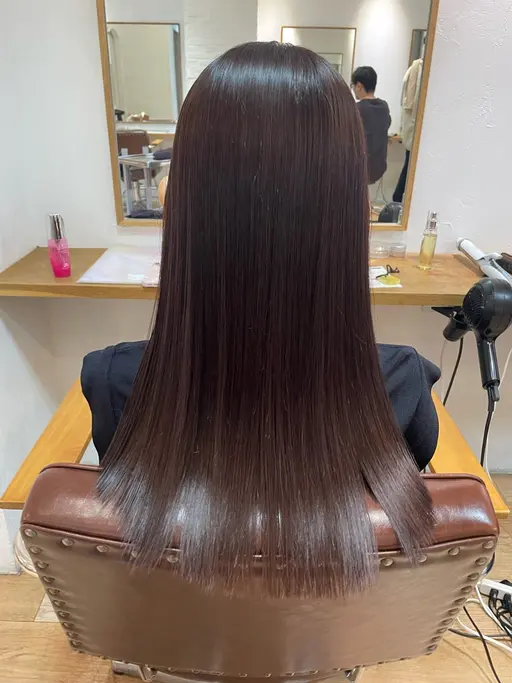 【ミニモ限定🎌】カット＋ダメージレス縮毛矯正＋ケアカラー＋超音波オージュアクイックトリートメント