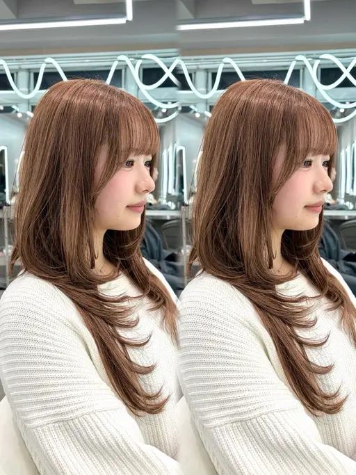 【土日限定⭐️】【小顔似合わせカット🌈＋1ステップ補修トリートメント🫧】　韓国ヘア  レイヤー 大宮