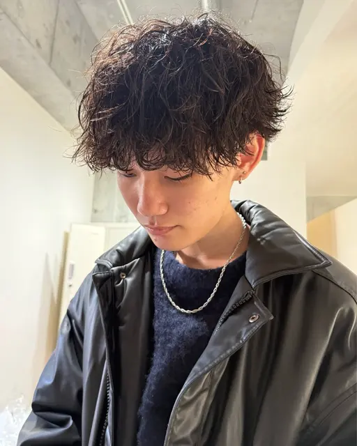 【平日限定】メンズカット＋波巻きパーマ