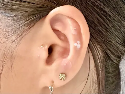 さりげなくおしゃれに可愛い❤️耳つぼジュエリー💎6粒✨話題沸騰中👂初めての方にも◎