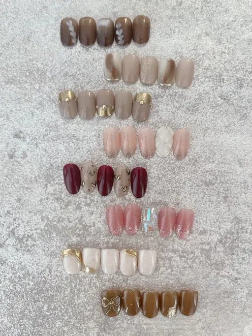 🉐トレンドネイル🌈定額デザイン+甘皮ケア+保湿オイル