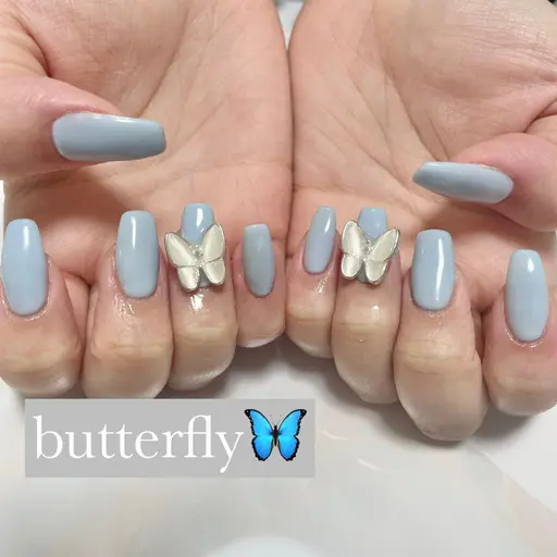 【オフ有り】ジェル🦋ワンカラーorラメグラ