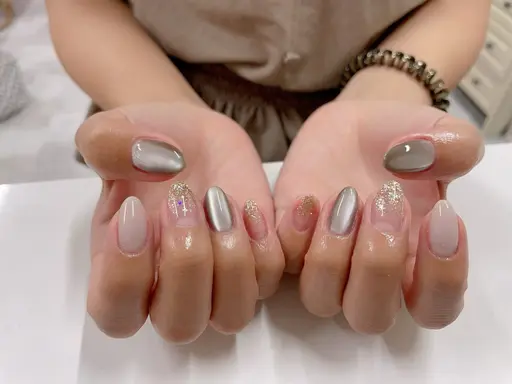 [オフ無料]定額シンプルアートネイル