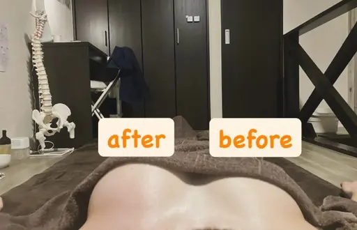 バストケア✨形・位置・ハリを整える！美容整体✨左右非対称のバストも整える❣