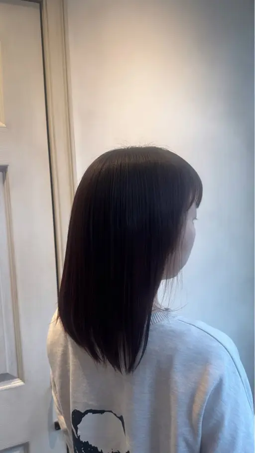 ブリーチ毛🙆‍♀️ 酸性ストレート➕カット