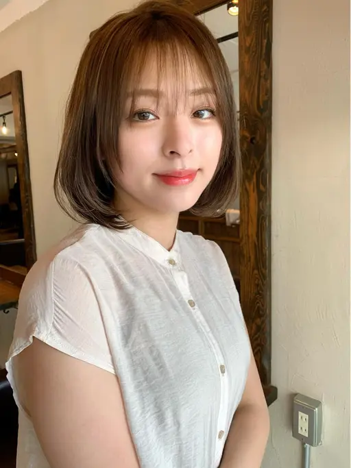 顔まわりカット＋顔まわり縮毛矯正