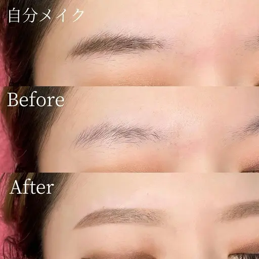 ワックス脱毛 + 眉カット +メイクアップ