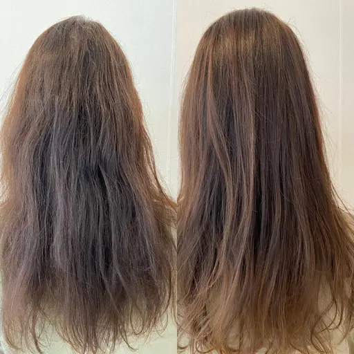 ［応募時、写真添付してください。］トリートメント検証モデル　ハイダメージで手櫛が引っかかるレベルの髪