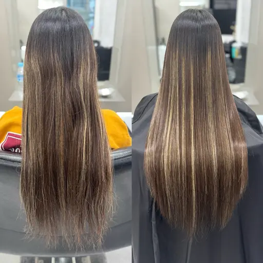 【ハイダメージ•ブリーチ毛対応】ダメージレス縮毛矯正＋オーダーメイドプレミアムTR