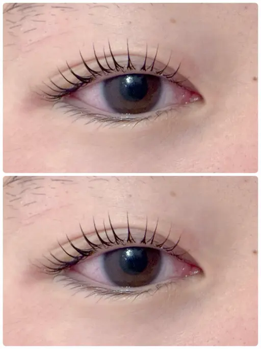 まつげパーマ上下モデル