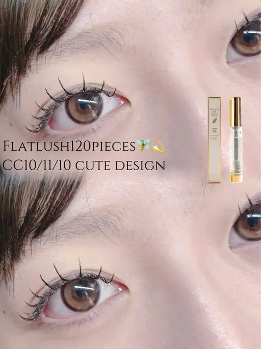 【✨コスパ◎人気No.1✨】フラットラッシュ100​〜​120本🎀軽さ＆柔らかさでナチュラル盛れ♡