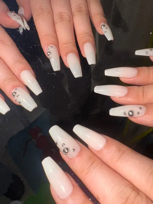 【オフなし】🧡Gel-x長さだし10本🧡ワンカラー🧡（小さいストーン無料）